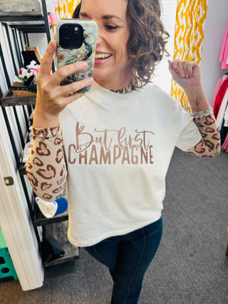 But First, Champagne Tee
