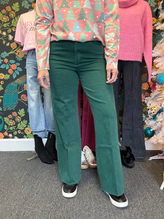 Rainforest Green Fiona Jeans