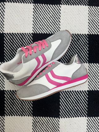 Pink/Grey Kickoff Sneakers