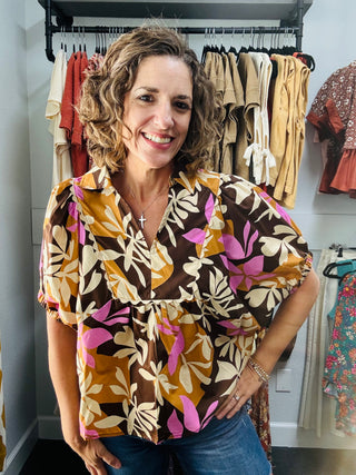 Toffee Blossom Top