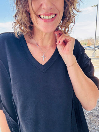 Blackout Raw Edge Tee