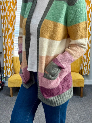 Autumn Rainbow Cardigan