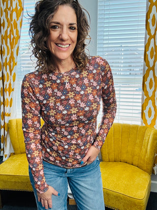 Wild Daisy Mesh Top