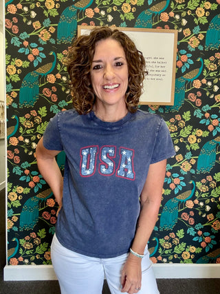 Vintage Wash USA Tee
