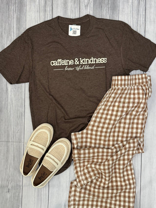 caffeine & kindness tee
