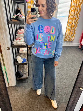 Washed Denim Weekend Pants