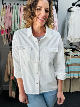 White Adrianna Shirt