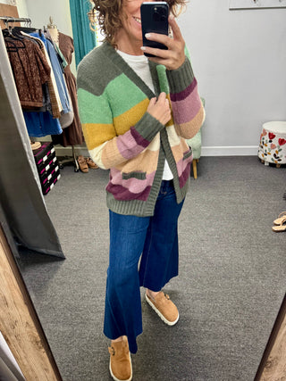 Autumn Rainbow Cardigan
