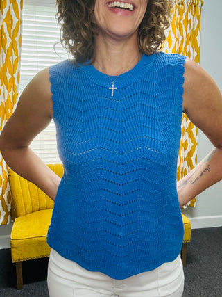Azure Sweater Tank