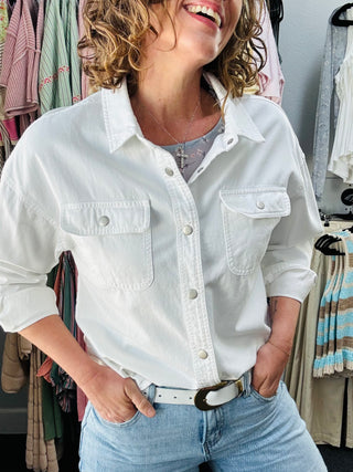 White Adrianna Shirt