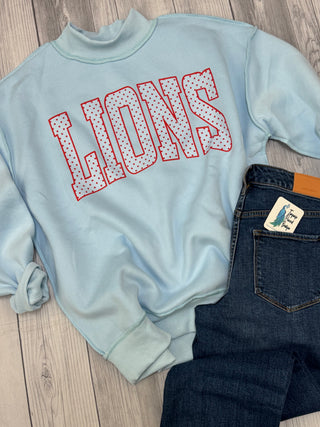 Lions Dot Mockneck