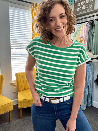 Emerald Stripe Tee