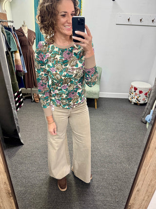Khaki  Bloom Top