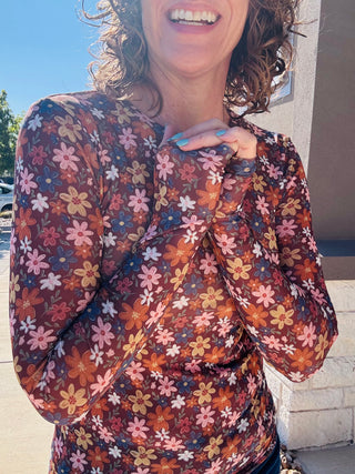 Wild Daisy Mesh Top