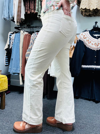 Cream Corduroy Pants