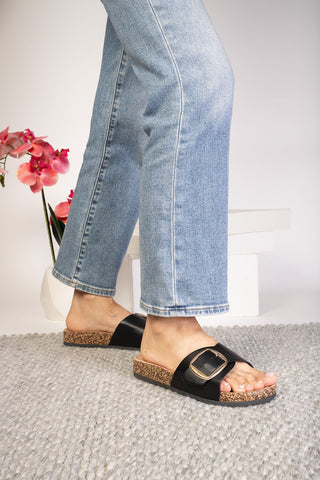 Black Road Trip Sandal