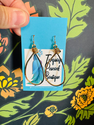 Wrapped Teardrop Earrings