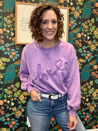 Purple Love Pullover