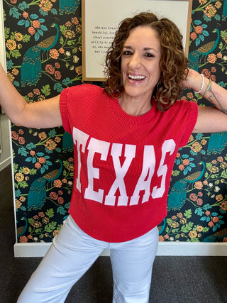 Big Red Texas Top