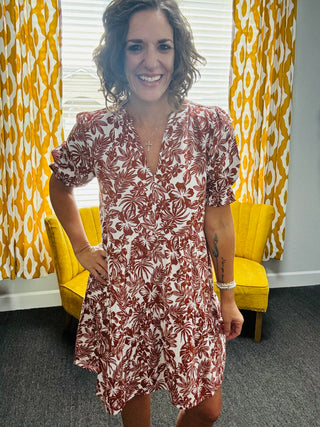 Marina Brown Dress