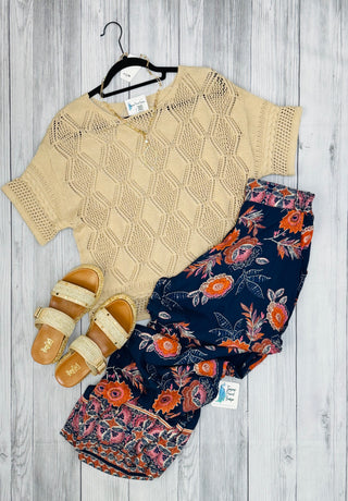 Natural Sweater Top