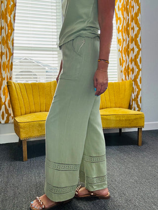 Smoke Green Pants