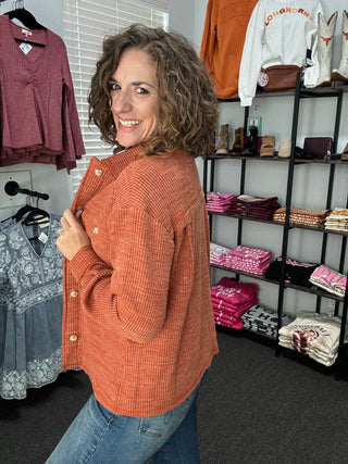 Rust Knit Jacket