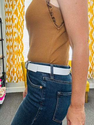 Annie White Belt