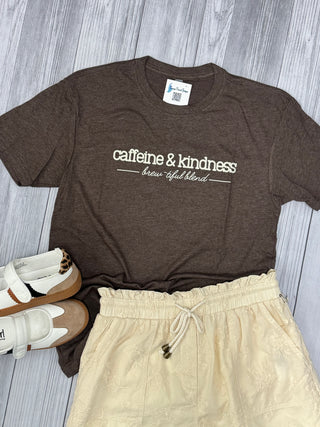 caffeine & kindness tee