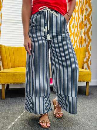 Blueberry Stripe Pants