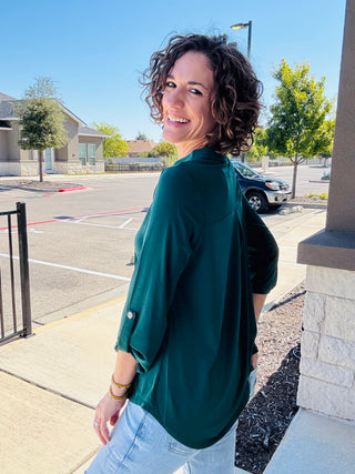 Jewel Green Lizzy Top