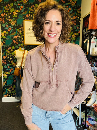 Espresso Escape Pullover