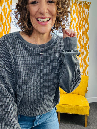 Slow Morning Black Pullover