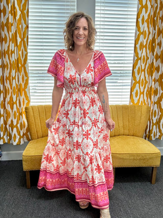 Sunset Flutter Maxi
