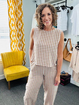 Woodsmoke Gingham Top