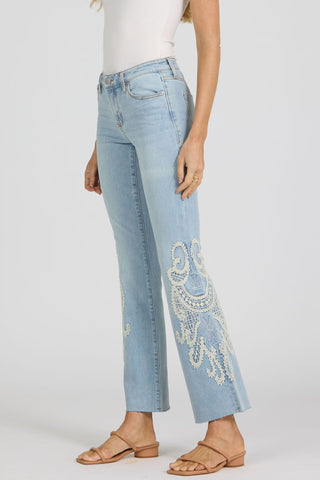 Denim Lace Rosa Jeans