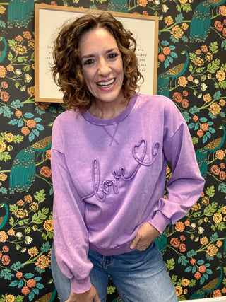 Purple Love Pullover