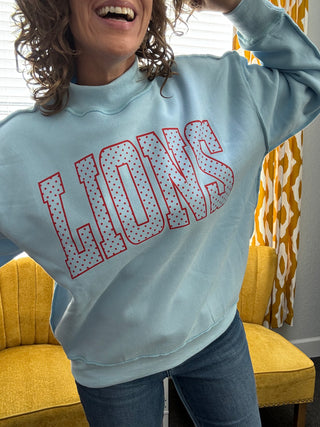 Lions Dot Mockneck