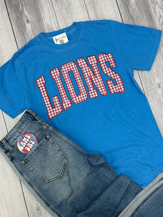 Lions Plaid Tee