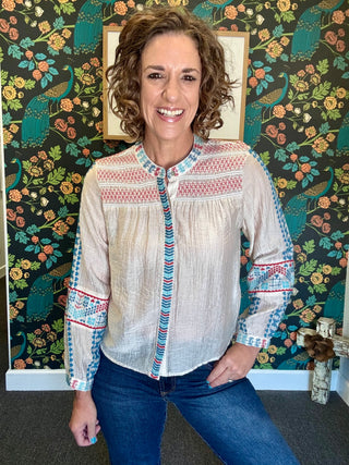 Makenna Embroidery Shirt