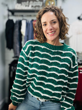 Pine Stripe Sweater