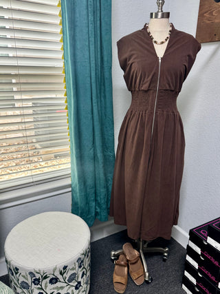Cocoa Corduroy Dress