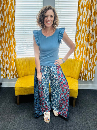 Ocean Blue Pants