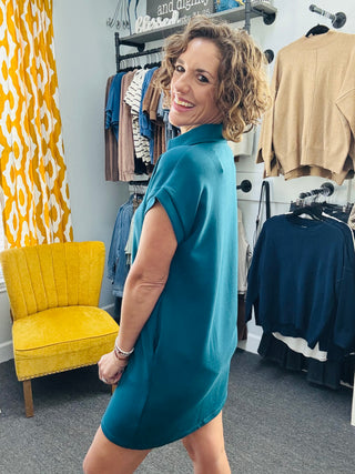Easy Teal Dress