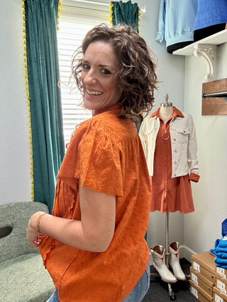 Burnt Orange Lilly Top