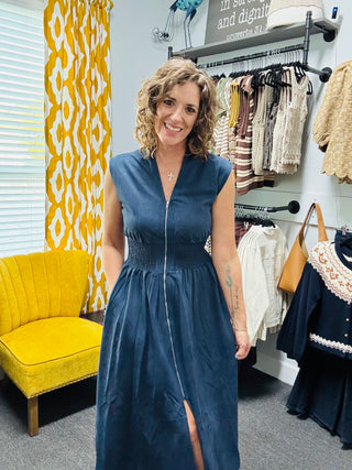 Sutton Suede Dress