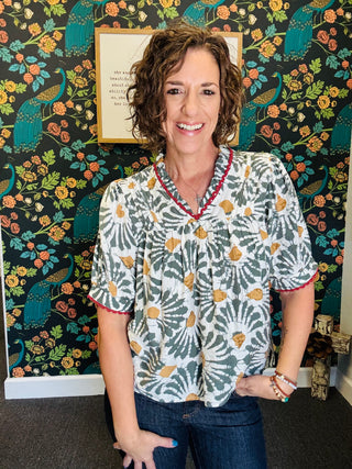 Olive Meadow Top