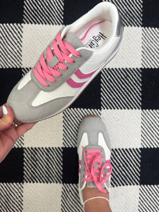 Pink/Grey Kickoff Sneakers