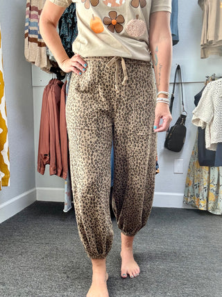 Mocha Animal Printed Pants