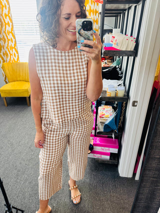 Woodsmoke Gingham Top